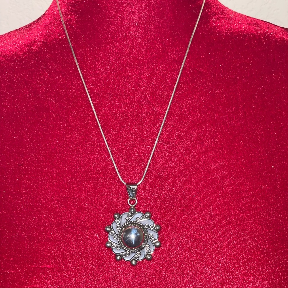 Solid Ss Pendant With Ss Chain Euc - image 7